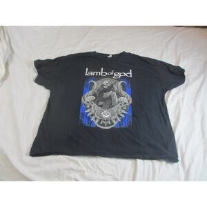 T-Shirt black Lamb of God band 'Vine Skull' graphic Medium